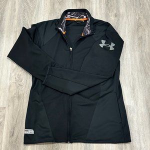 Under Armour Combine Training Jacket XL, Black/Orange. Full zip